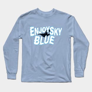 Enjoy Sky Blue Long Sleeve T-Shirt